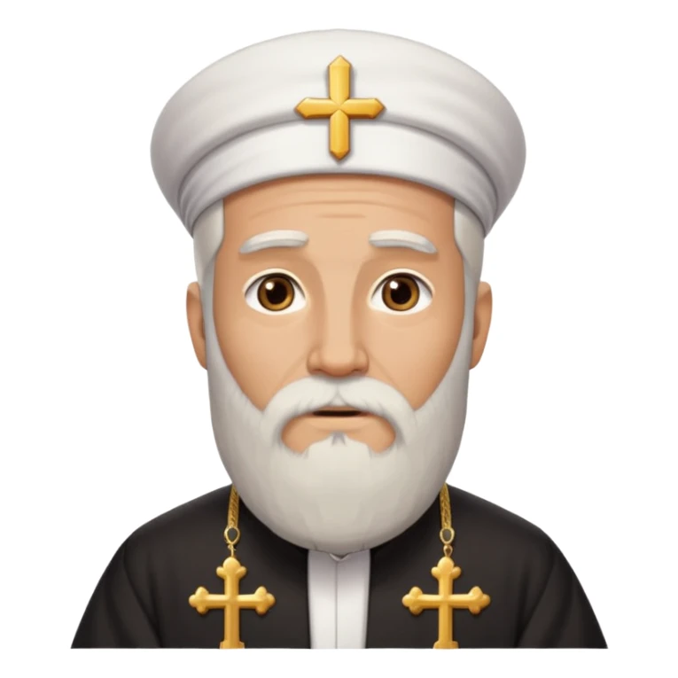 orthodox christian priest with a long beard sticker