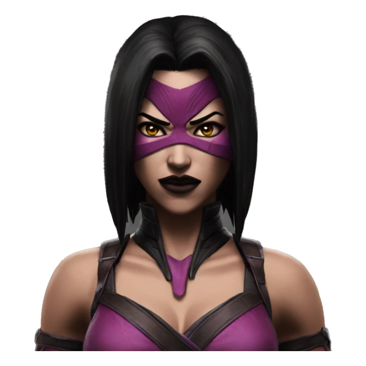 frightened Mileena Mortal Kombat X sticker