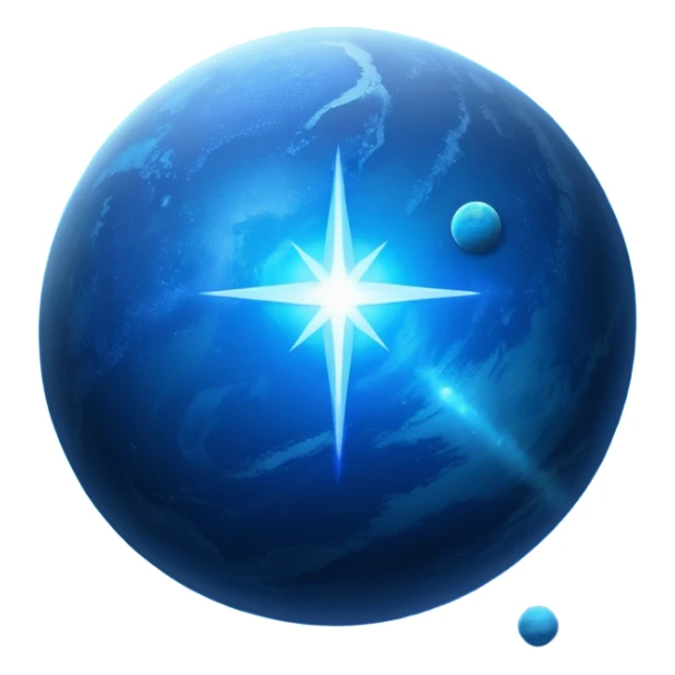 The image is a sci-fi poster with glowing blue text that reads “STAR BLAST.” A bright blue planet or star glows at the bottom, giving the design a futuristic, space-themed look. dont foget the text  sticker
