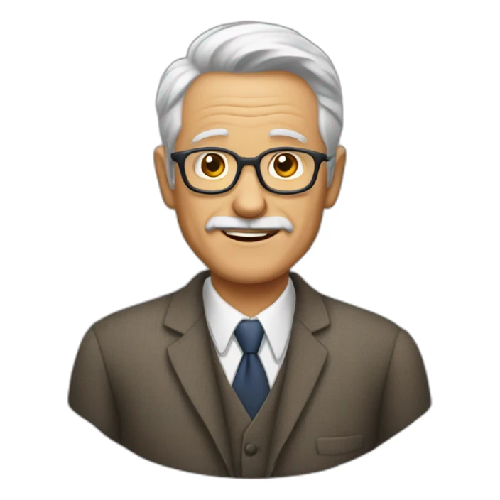 Hombre calvo de 70 años sticker