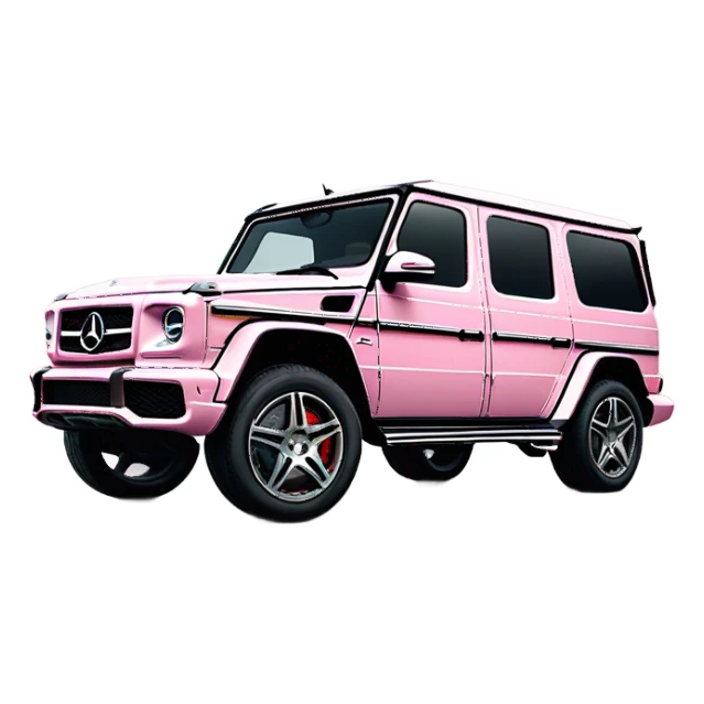 entire Mercedes-Benz G63 AMG elegance light pink sticker