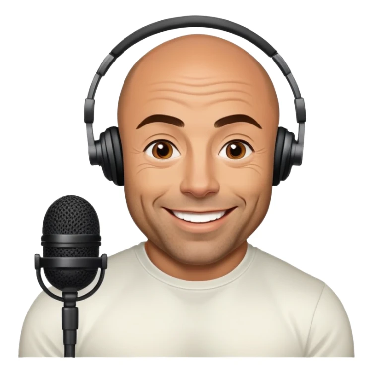 generate realistic detailed joe rogan podcast sticker