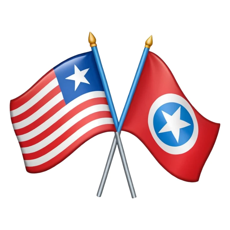 About a emoji flag hack combination with Puerto Rico + North Korea emoji flag combination flag hack as a flag image by photo and flag sticker