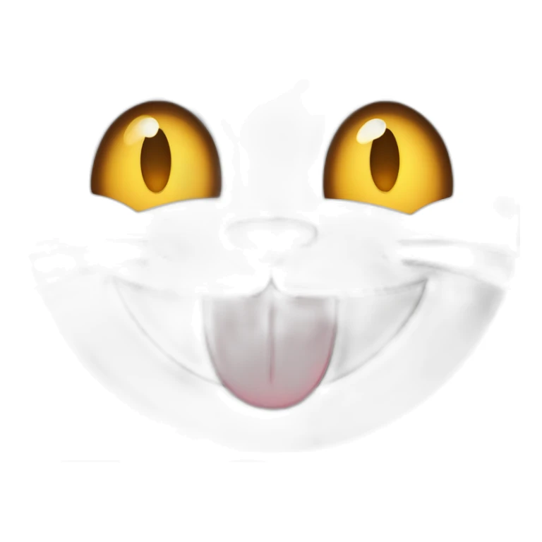 a close up of a Beaming Face with Smiling Eyes - Icon with very wide smile and eyes closed cat character cartoon sticker