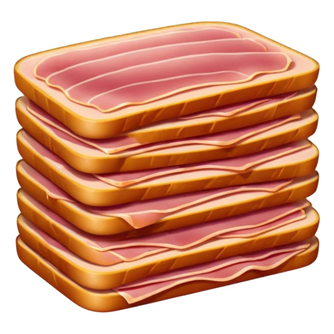 fette sottili  di prosciutto cotto chiaro  sticker