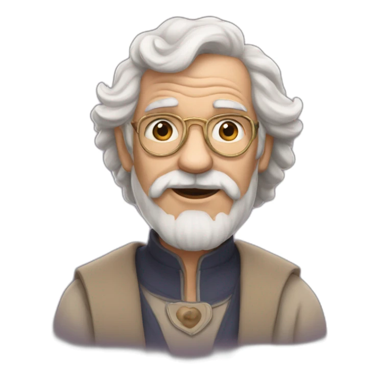 Wise old unshaven lover jrugr sticker