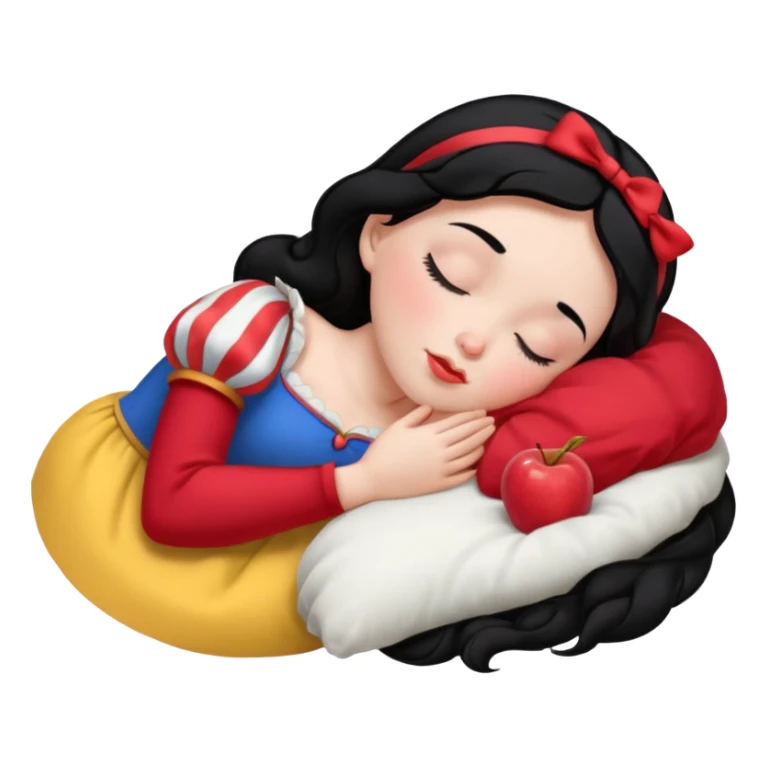 Sleeping Snow White sticker