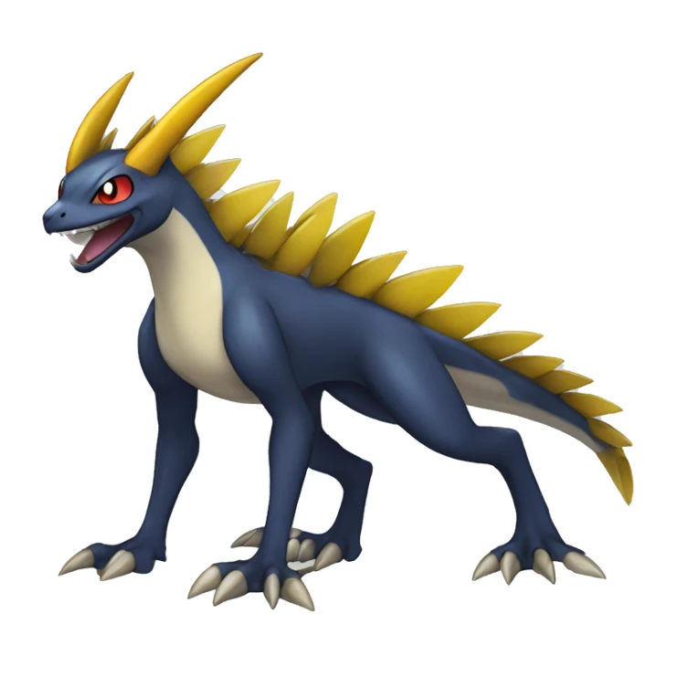 pokémon Nargacuga Fakemon shiny full body sticker