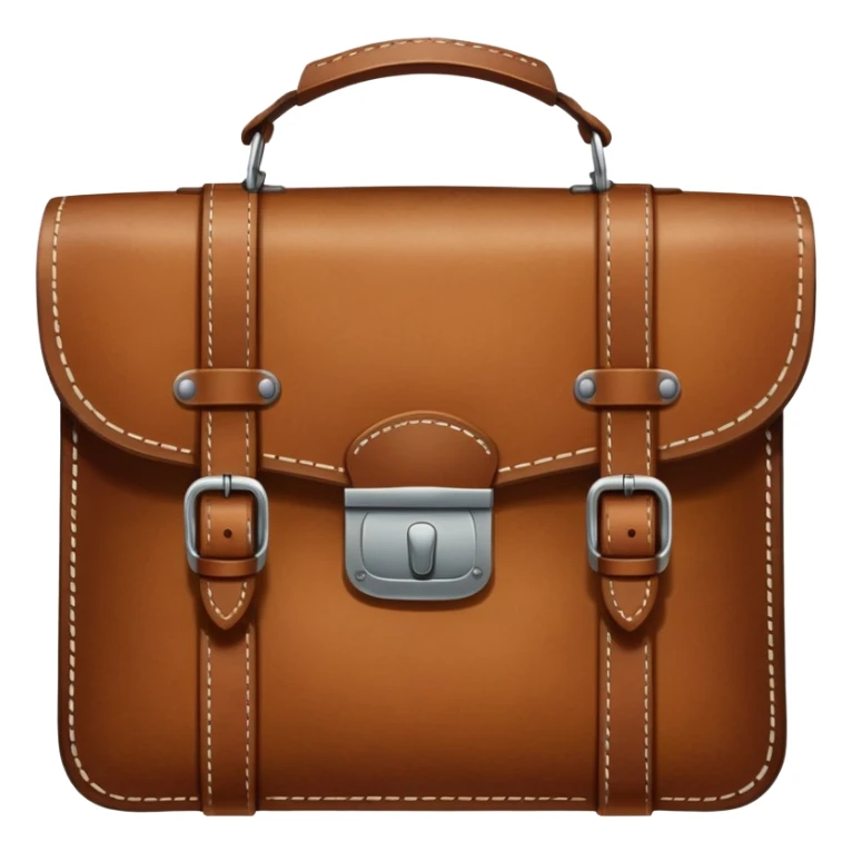 Borsa di pelle marrone vintage  sticker