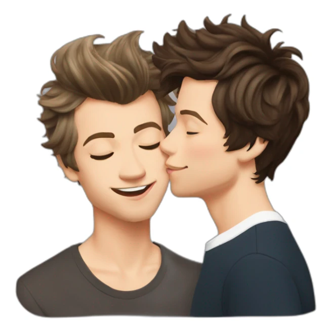 harry styles kisses louis tomlinson sticker