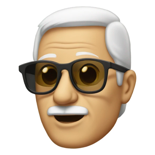 Grandpa wearing sunglasses sticker