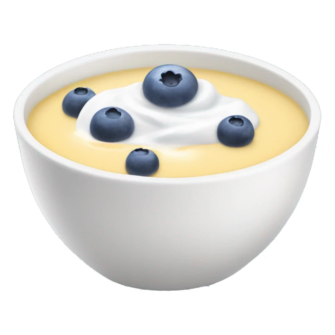 Yogurt bowl with blue Barrie’s down the middle  sticker