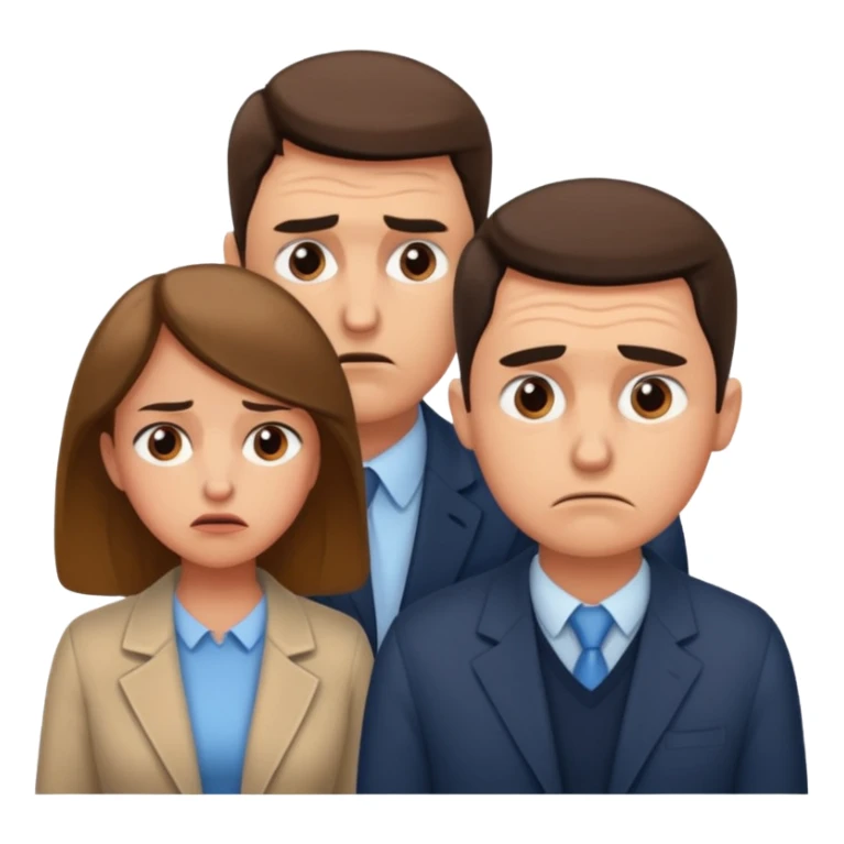 worried couple in front of taxes sticker