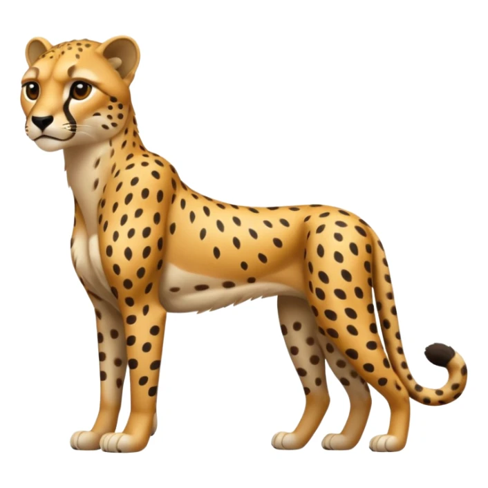 High resolution of a full body cheetah sticker