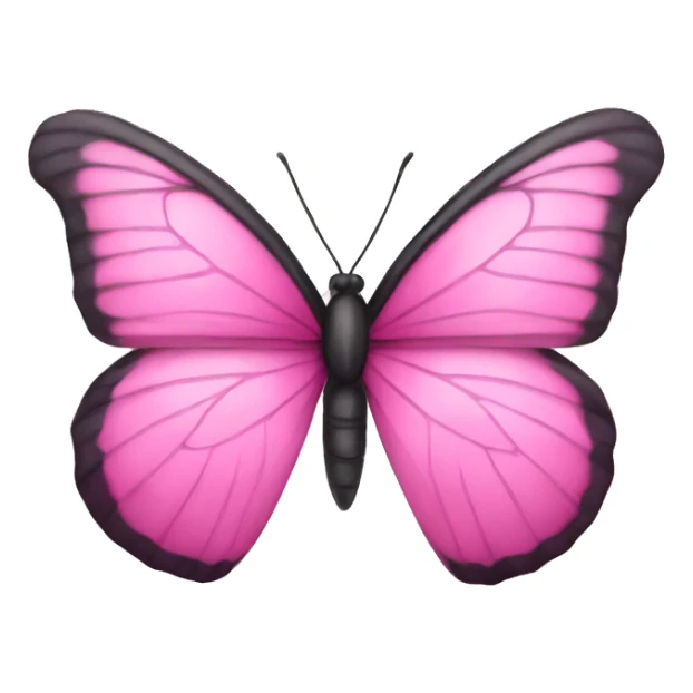 Pink butterfly  sticker