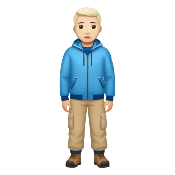 photorealistic greenland citizen standing full length sticker