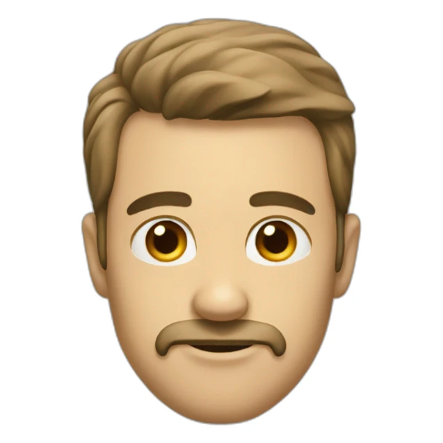 Homme qui se touche la tête sticker