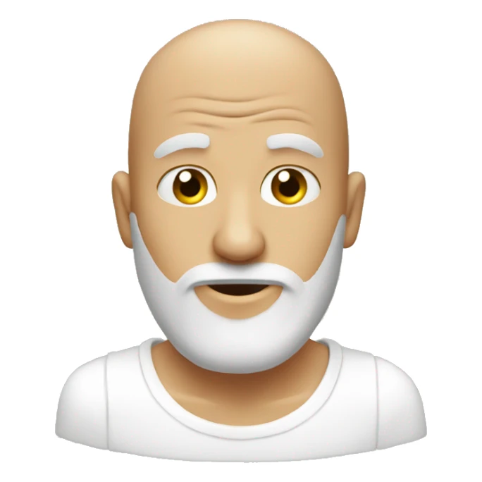 skibidi toilet bald man head in toilet sticker