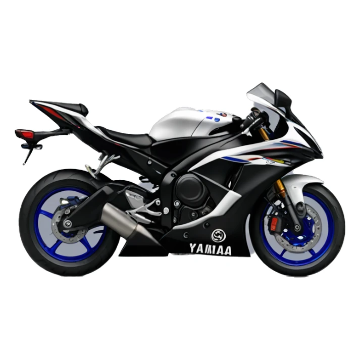 Black 2024 Yamaha YZF R7 motorcycle  sticker