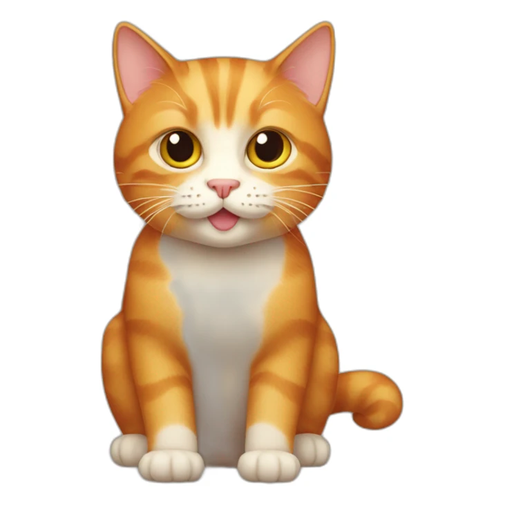 a ginger cat, big sticker