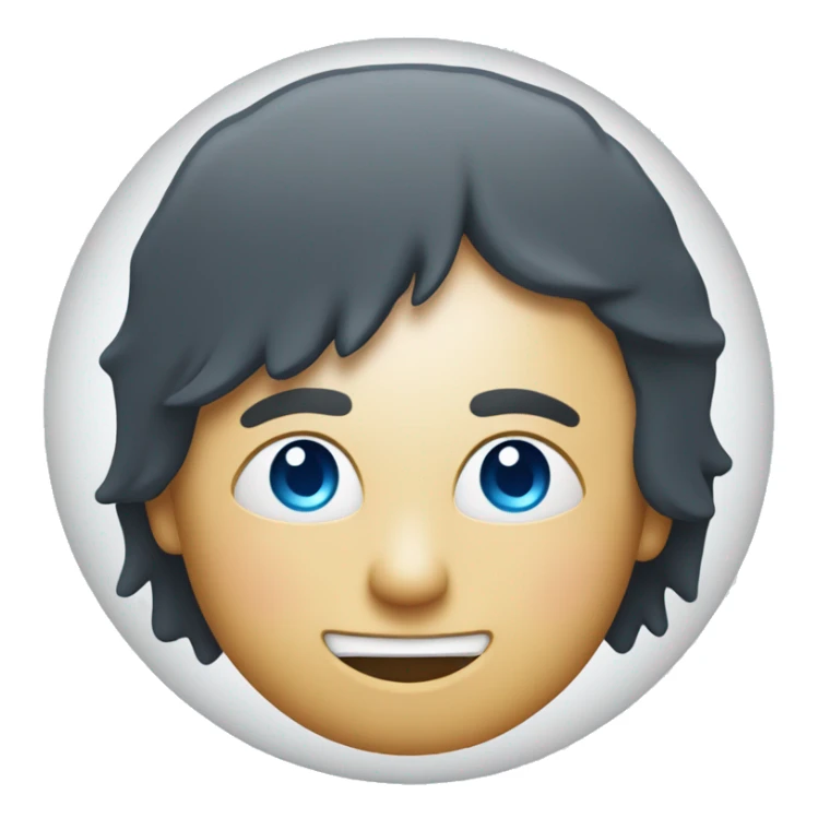 Create an emoji featuring a circular design with a vibrant blue background, resembling the Instagram verification badge. The emoji should have a crisp, clean white checkmark centered within the circle.  sticker