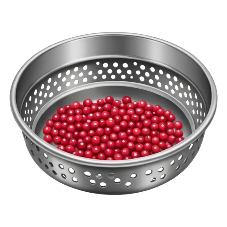 Un tamis avec des trous pour tamiser des baies de sichuan sticker