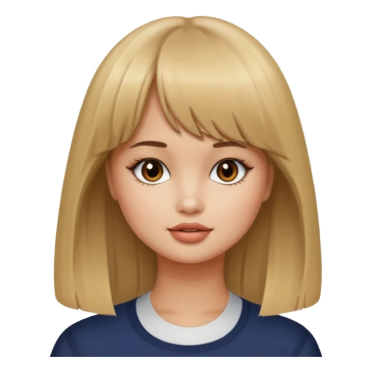 Debby Ryan (dirty blonde hair with straight bangs) sticker