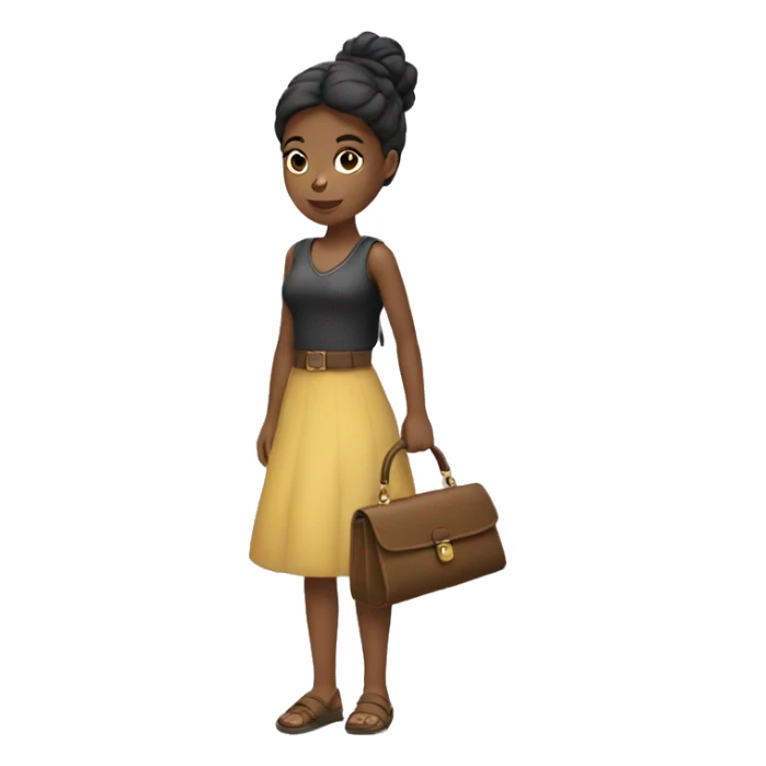 Girl with purse sticker