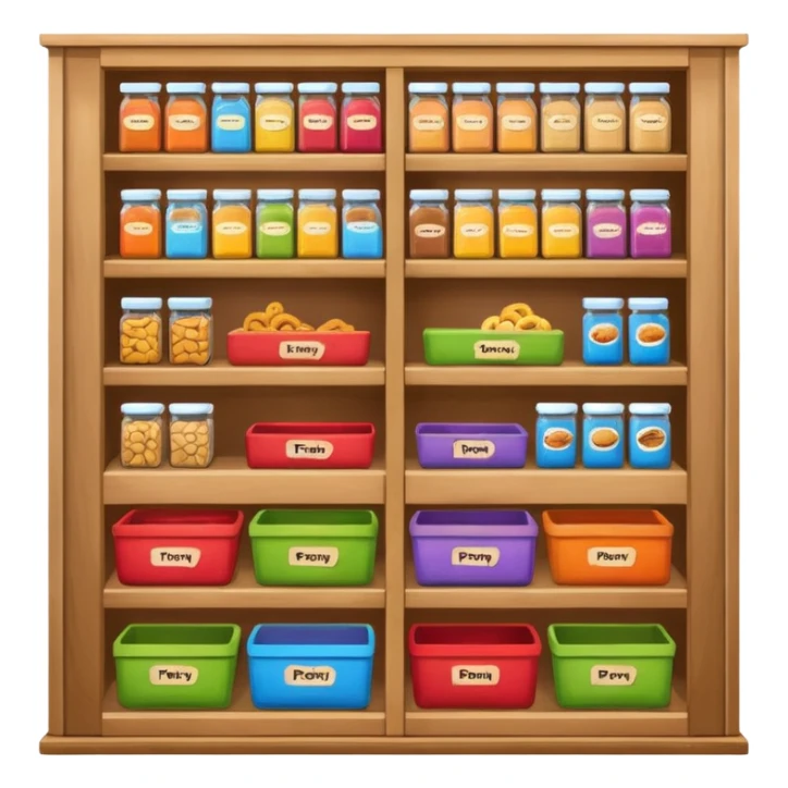 A snack pantry with the words The Pantry written on it sticker