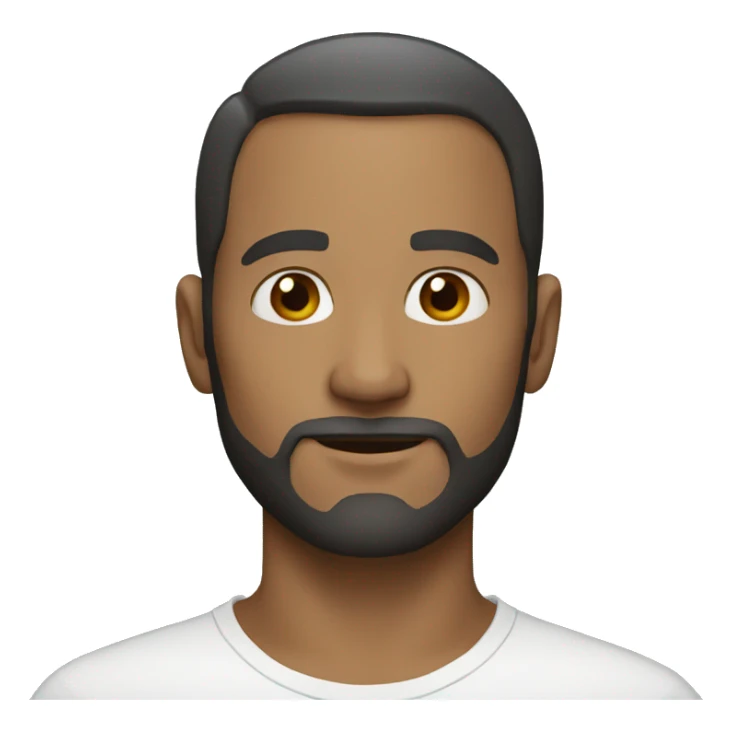 white man without beard sticker