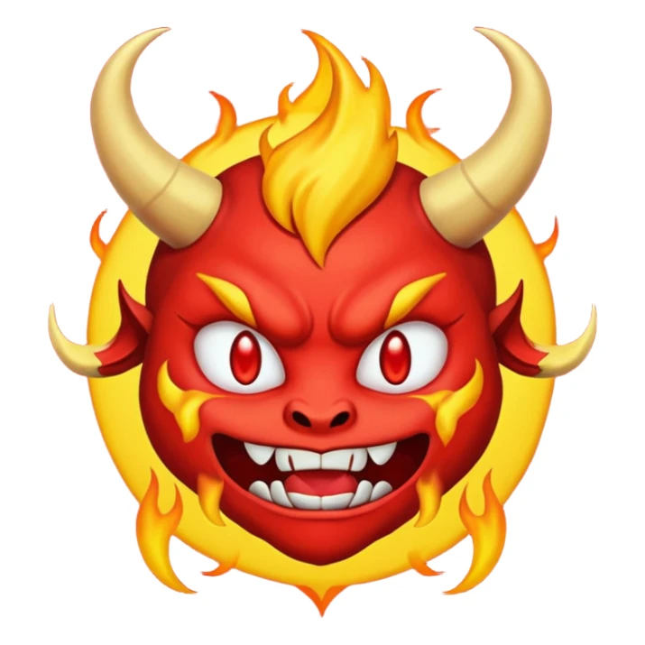 tạo cho tôi emoji demon nữ màu tím  sticker