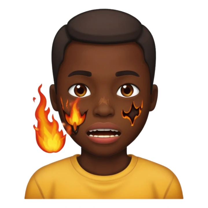 her mouth was burned from eating peppers sticker