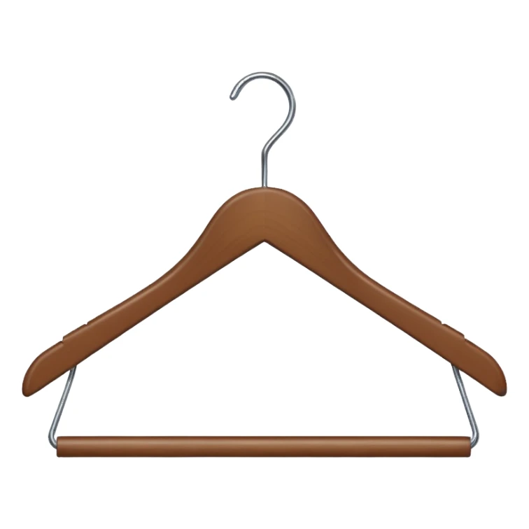 Hanger emoji wooden and angle sticker