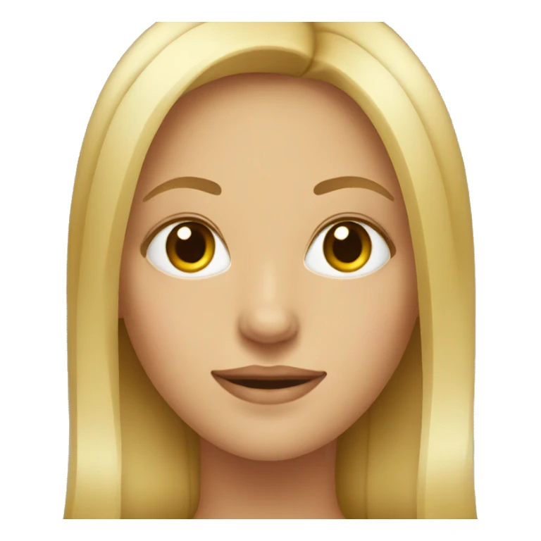blonde girl with facial hair sticker