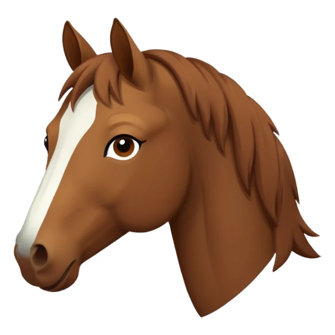 Flat design style horse sticker