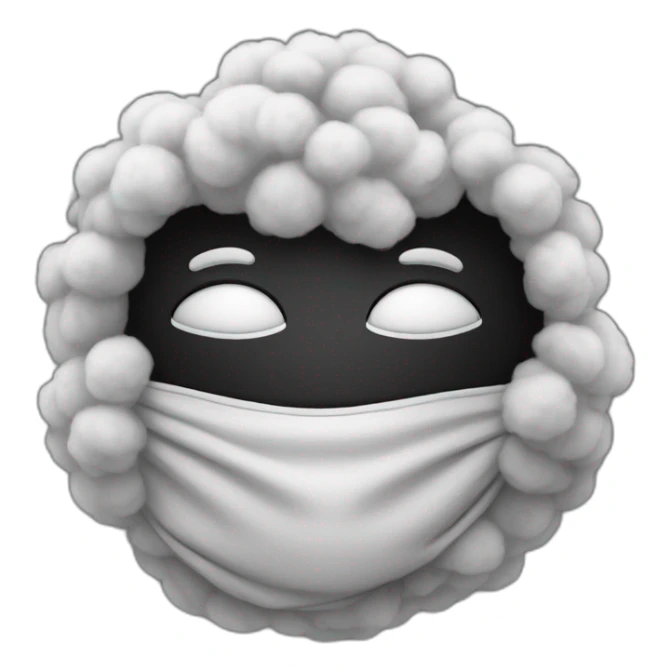 Un noir avec du coton sticker