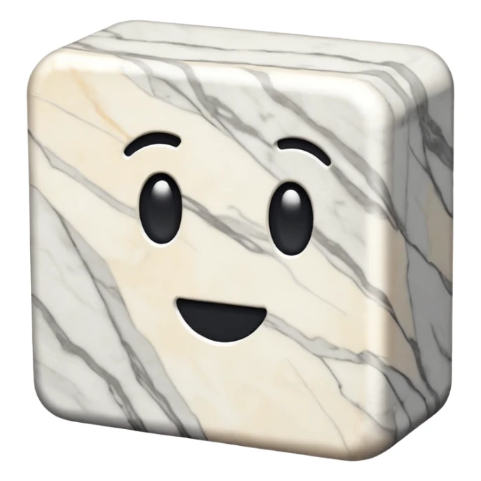 un blocco di marmo, irregolare sticker