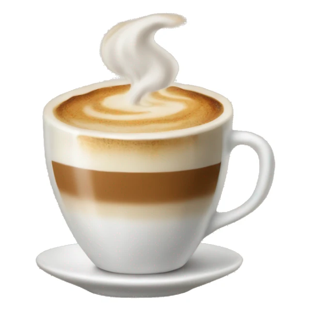 A cup of cappuccino sticker