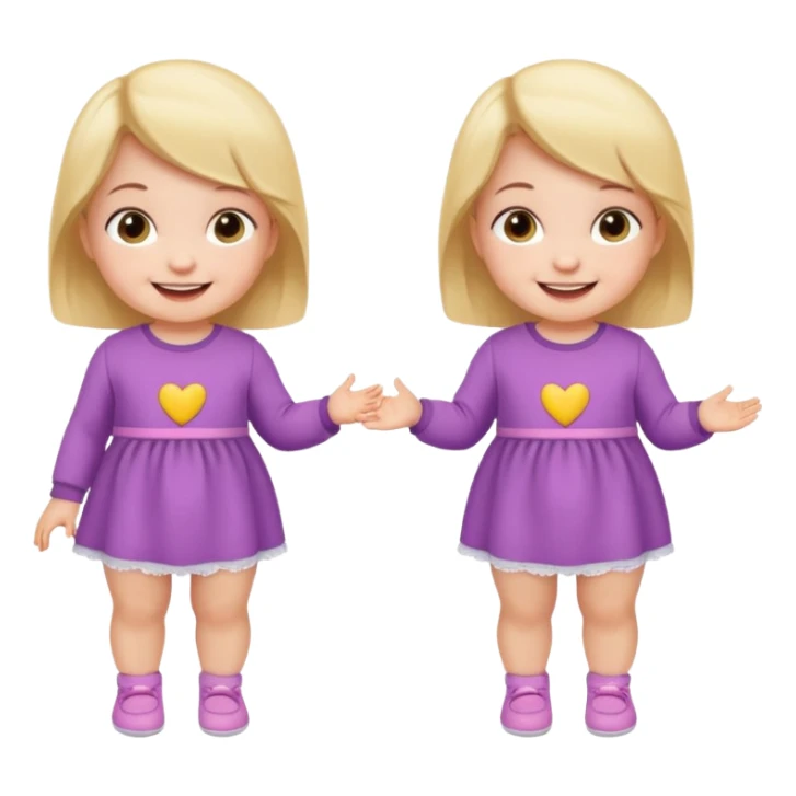 Baby Girl, Different Pose, different outfit, single Baby Girl only. sticker