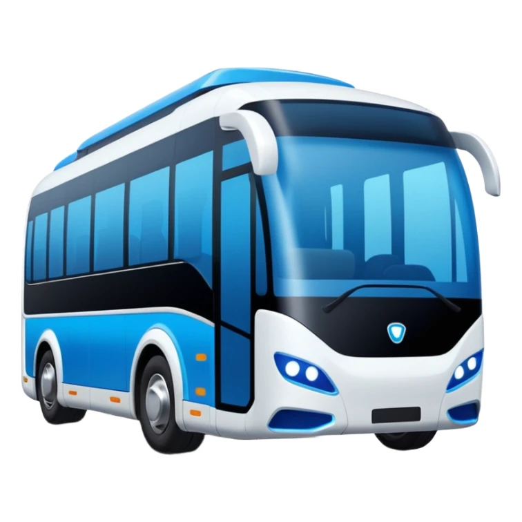 cyber clean luxury futuristic self driving bus auto vehicle sticker