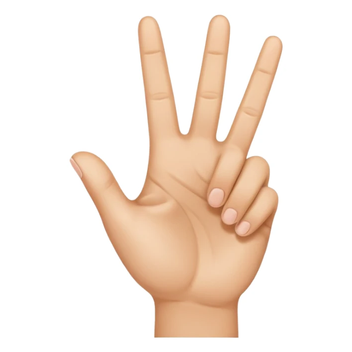 Hand with peace sign and thumb out  sticker