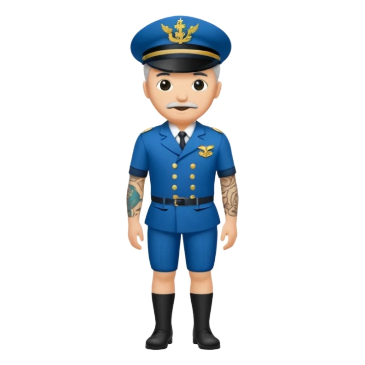 Haz a un marinero antiguo cuerpo entero sticker