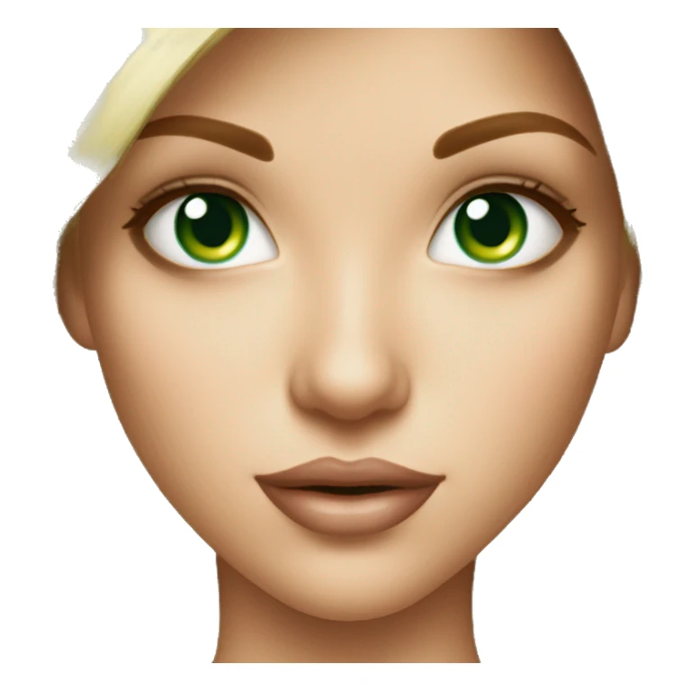 girl taking a jewelry selfie green eyes  sticker