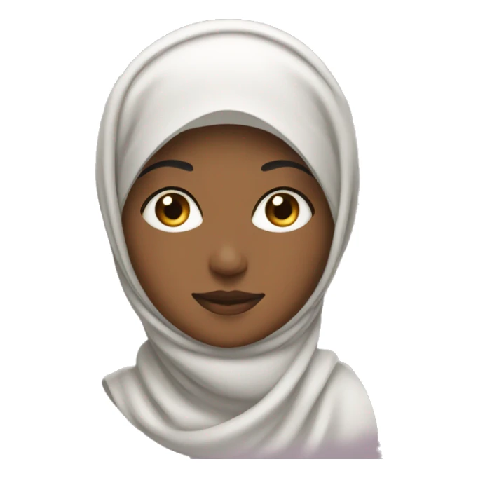 Hijabi with hat  sticker