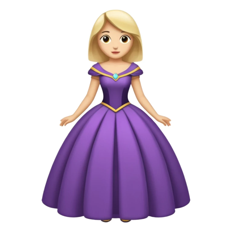 Mor saçlı kız elbise beyaz 

 sticker