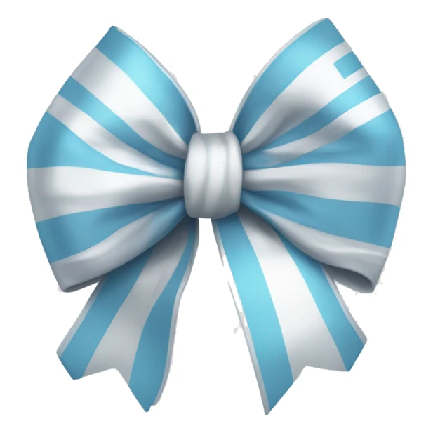 Light blue and silver and white bow that says ACA sticker