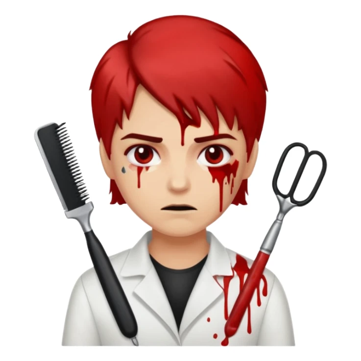 bloody hairdresser sticker