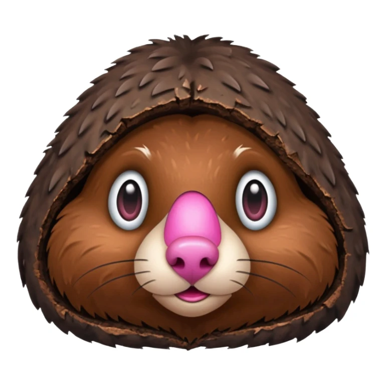 A Mole Coming Out Of A Hole sticker