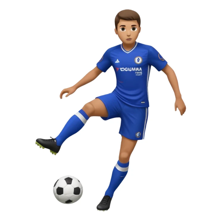 Chelsea FC Soccer player kicking a ball  sticker