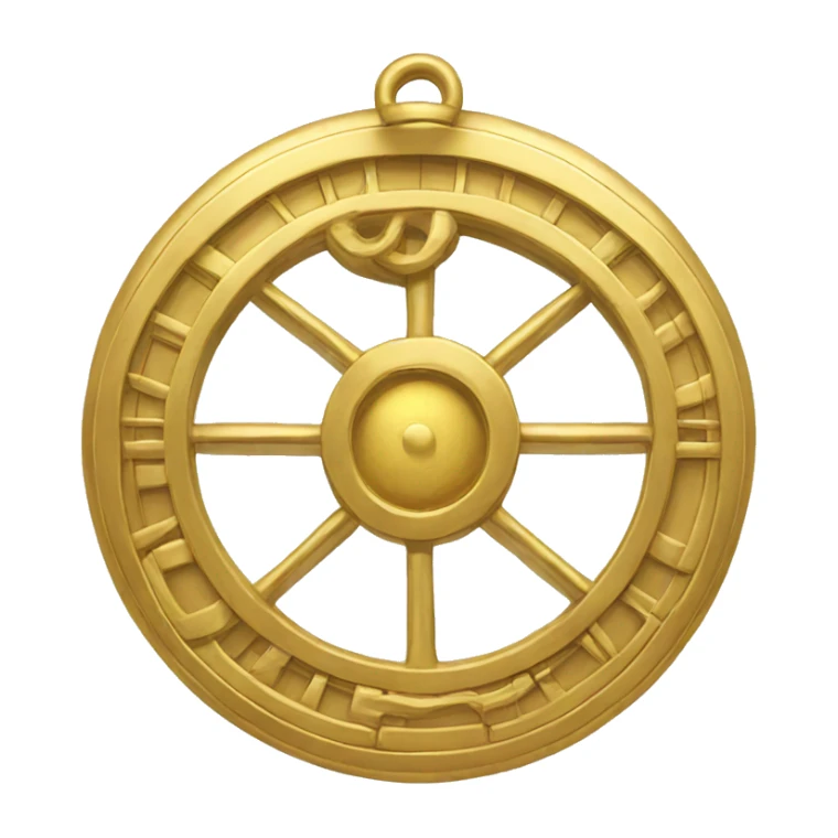 gold astrolabe sticker